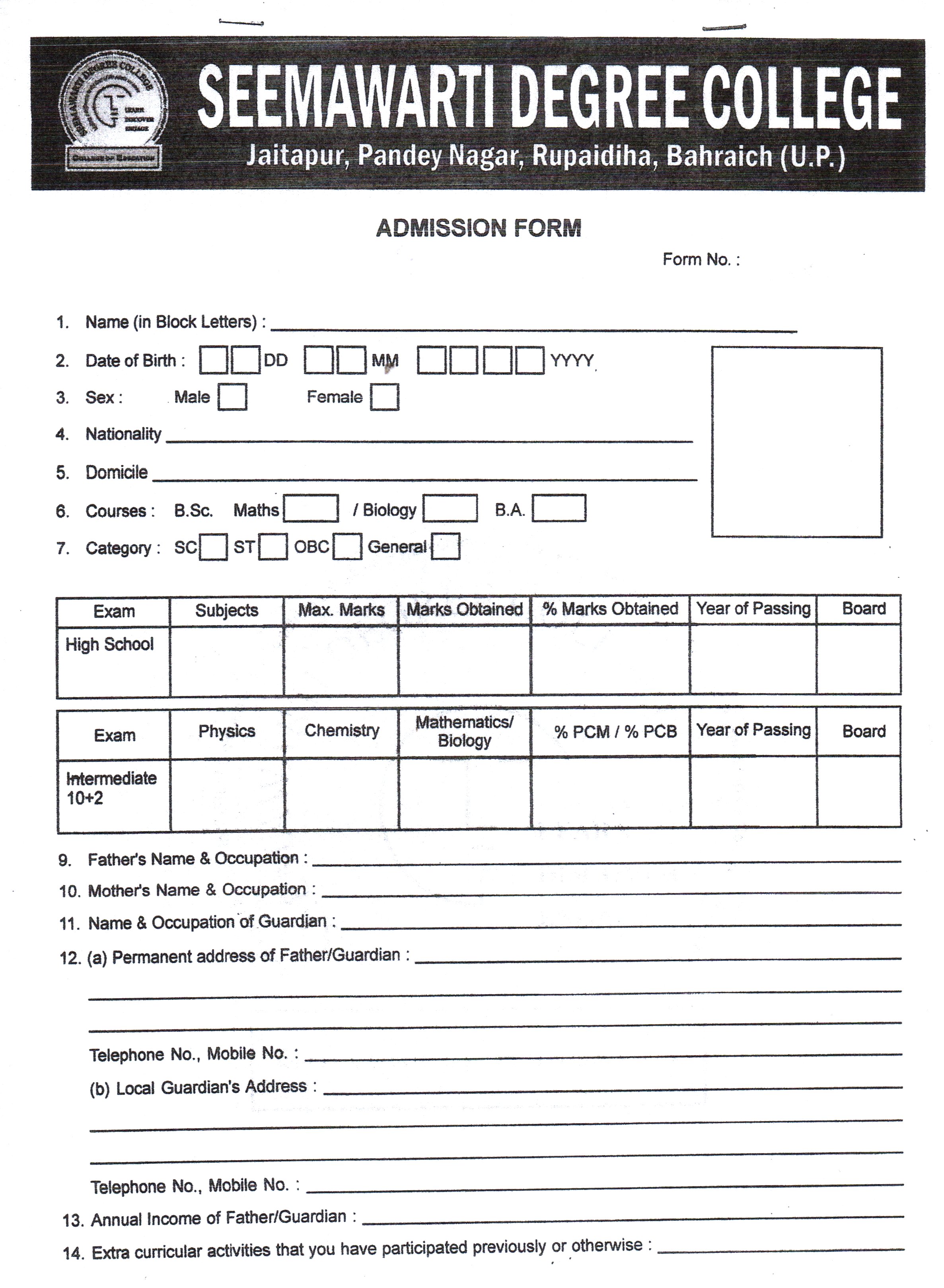 Registration Form